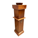 Porta Círio e Castiçal de Madeira 100cm