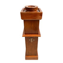 Porta Círio e Castiçal de Madeira 100cm