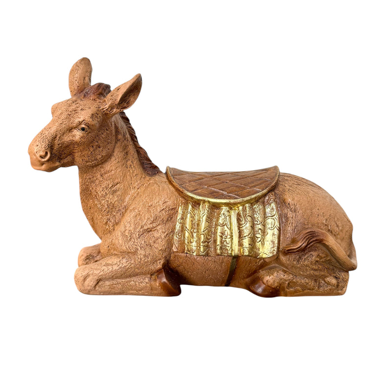 Burro do Presépio de 45cm (23cm) - com Pintura Dourada