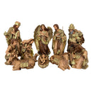 Presépio de 45cm (12 peças) - com Pintura Dourada