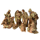 Presépio de 45cm (12 peças) - com Pintura Dourada