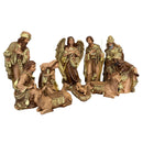 Presépio de 45cm (12 peças) - com Pintura Dourada