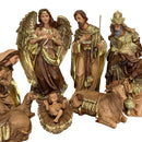 Presépio de 45cm (12 peças) - com Pintura Dourada
