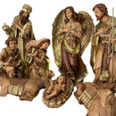 Presépio de 45cm (12 peças) - com Pintura Dourada