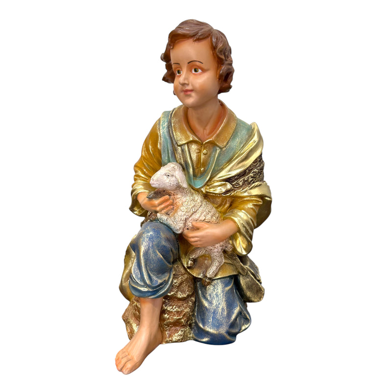 Pastor do Presépio de 45cm (27cm) - com Pintura Colorida