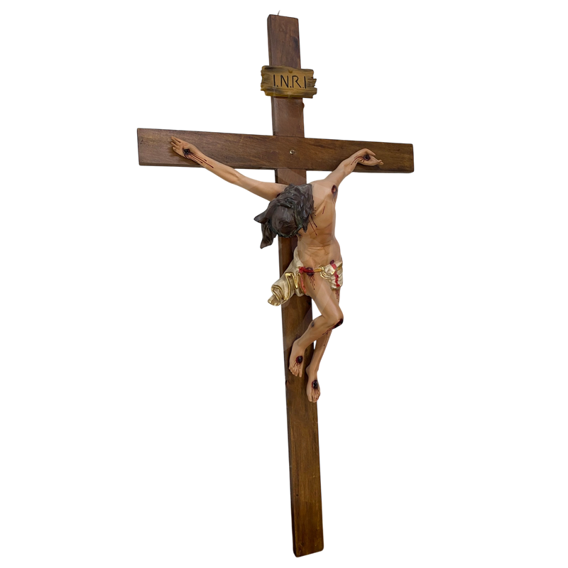 Crucifixo Cristo Pendente 120cm de Parede