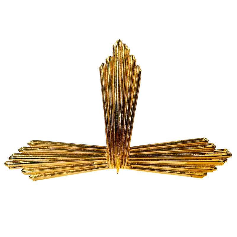 Resplendor Três Raios do Menino Jesus banhado a ouro
