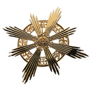 Resplendor com Raios banhado a ouro