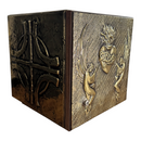 Sacrário Coração com Anjos - Dourado