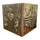 Sacrário Coração com Anjos - Dourado