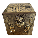 Sacrário Coração com Anjos - Dourado