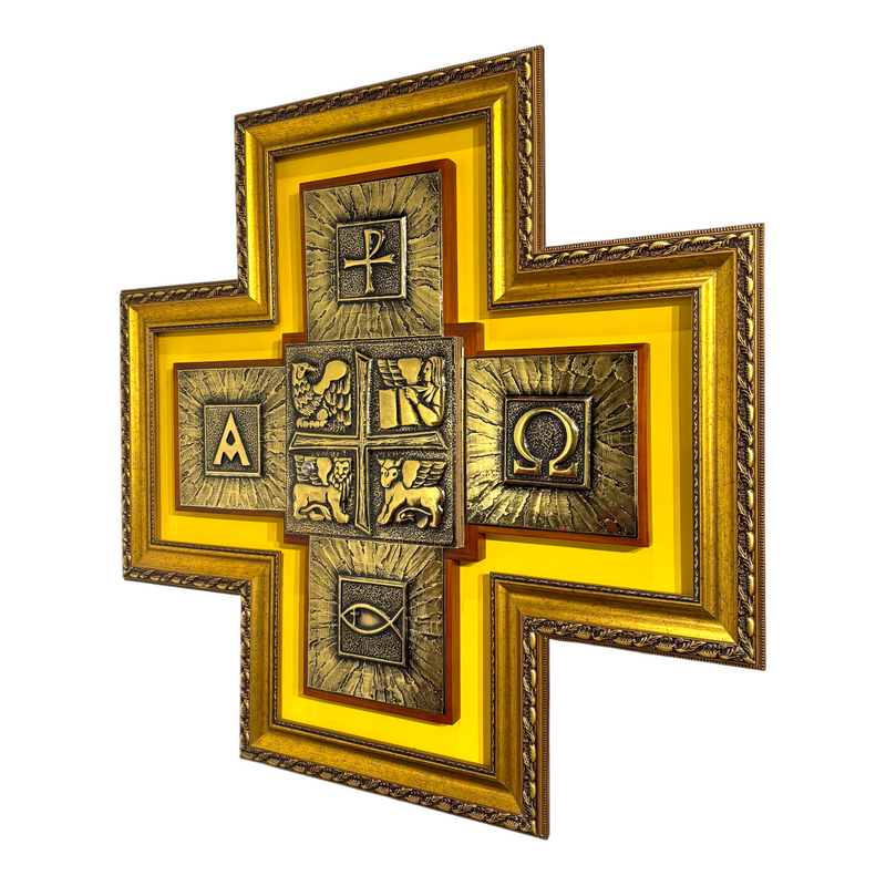 Sacrário Cruz de Embutir - Dourado