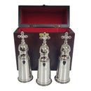 Kit dos Santos Óleos banhado a níquel