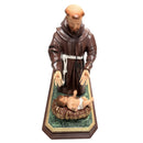 São Francisco com o Menino Jesus no Presépio 65cm