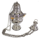 Turíbulo Liso banhado a níquel