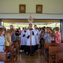 Cruz Processional de Madeira Ornada