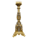 Porta Círio Gótico 140cm - com Pintura Dourada