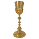 Conjunto de Cálice e Âmbula JHS com Grade banhados a ouro