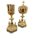 Conjunto de Cálice e Âmbula Templum Dei mod. B banhados a ouro