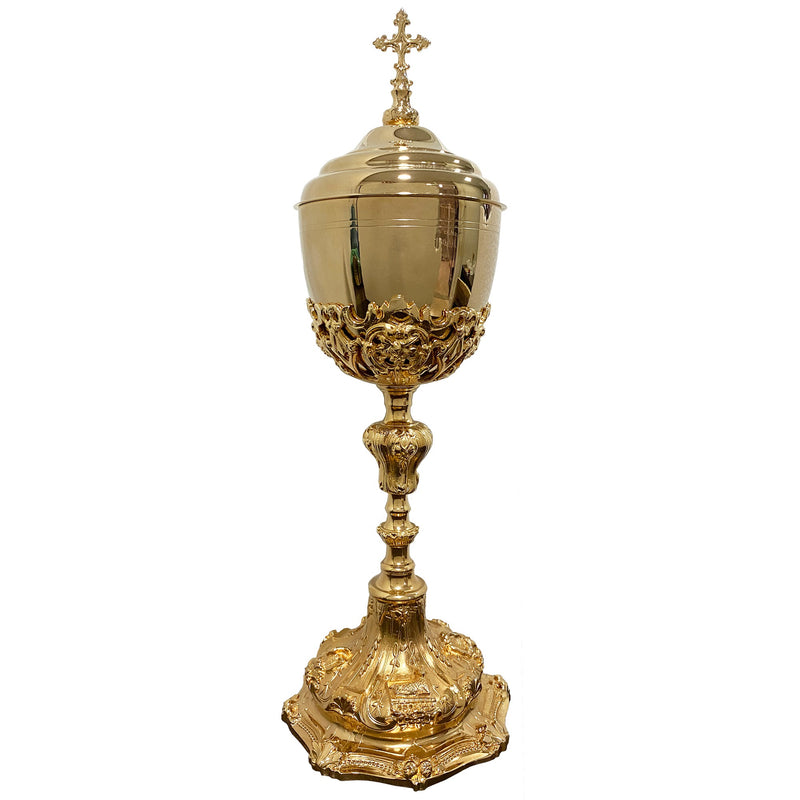 Conjunto de Cálice e Âmbula Barroco banhados a ouro