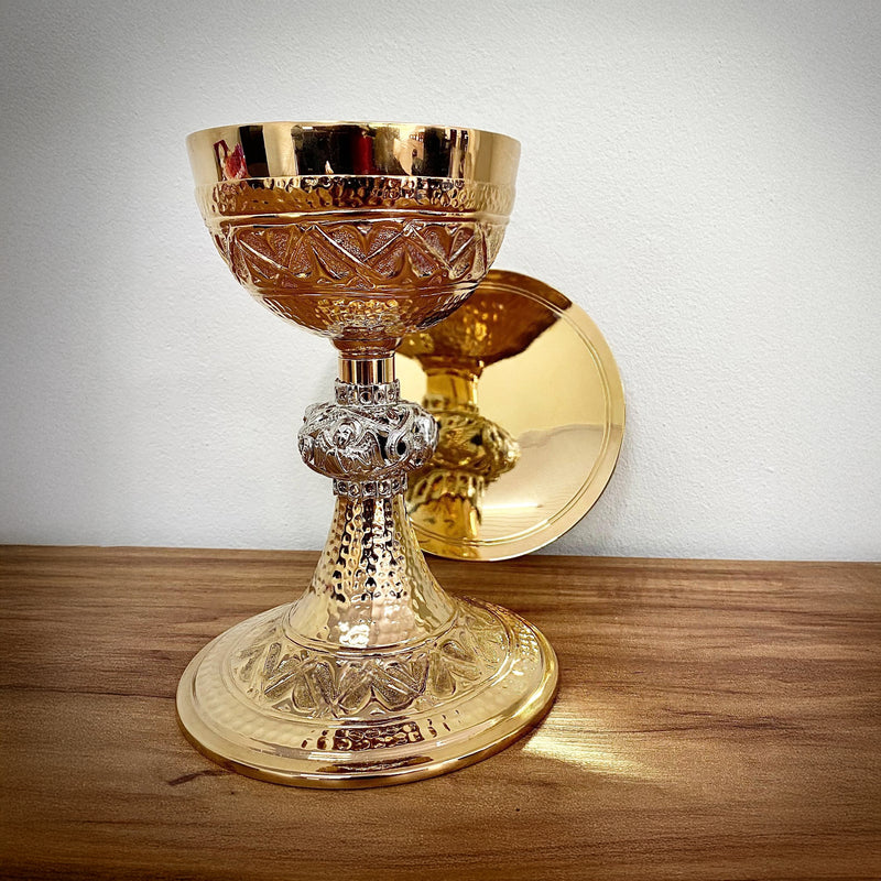 Cálice Evangelista banhado a ouro