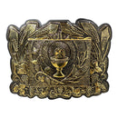 Sacrário Trigo e Uva de Embutir - Dourado