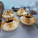 Conjunto Duas Espécies banhado a ouro