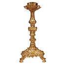 Castiçal Barroco Peq. banhado a ouro