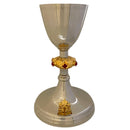 Conjunto de Cálice e Âmbula São Pedro banhados a níquel