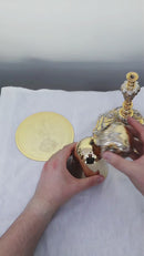 Cálice Barroco em banho misto de ouro e níquel