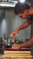 Ostensório Catedral com Pedras banhado a ouro