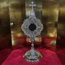 Relicário Gótico banhado a níquel