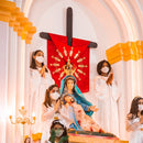 Coroa 7 com Raios banhada a ouro