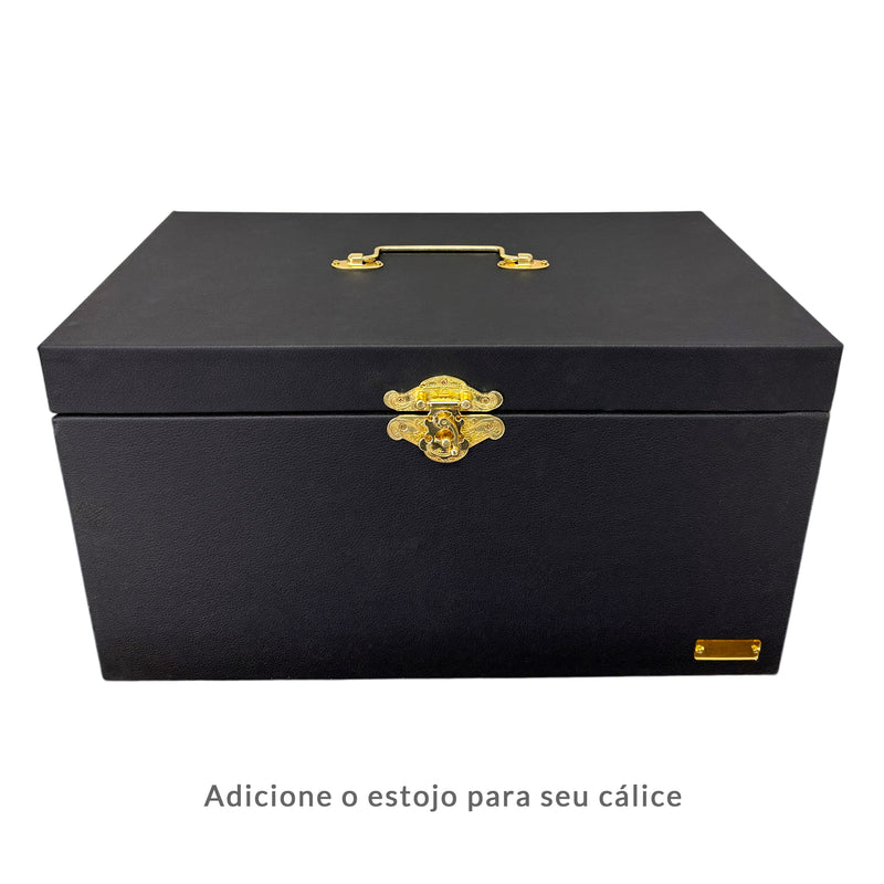 Cálice JHS com Grade banhado a ouro