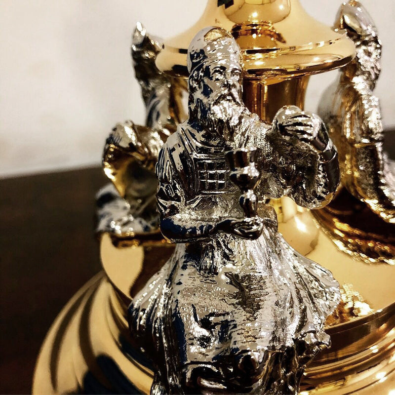 Conjunto de Cálice e Âmbula Profetas banhados a ouro