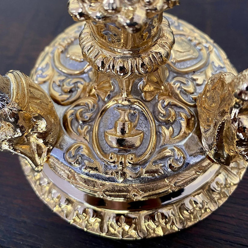Cálice Romano em banho misto de ouro e níquel