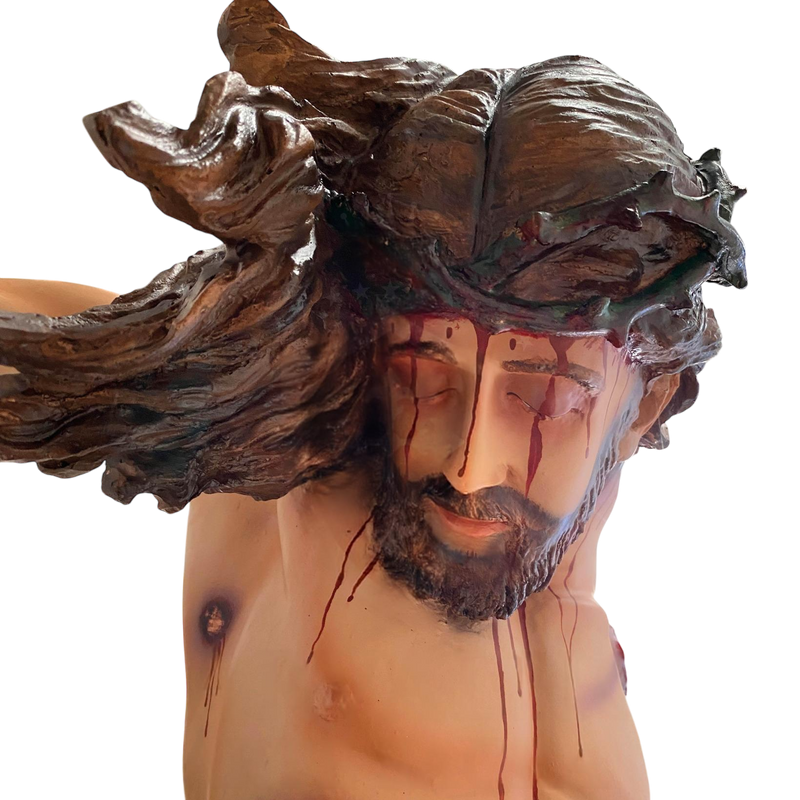 Crucifixo Cristo Pendente 215cm de Parede