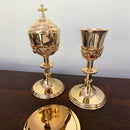 Conjunto de Cálice e Âmbula Santos Mártires banhados a ouro