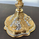 Cálice Vida de Cristo em banho misto de ouro e níquel