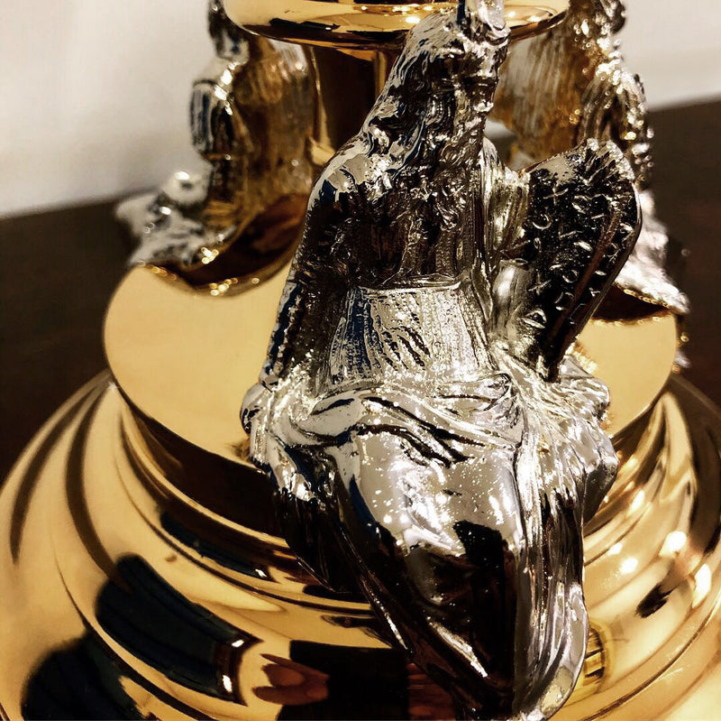 Conjunto de Cálice e Âmbula Profetas banhados a ouro