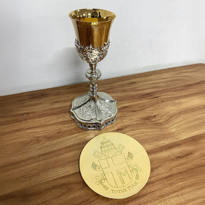 Cálice João Paulo II banhado a níquel