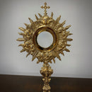 Ostensório JHS banhado a ouro