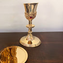 Cálice Santos Mártires banhado a ouro