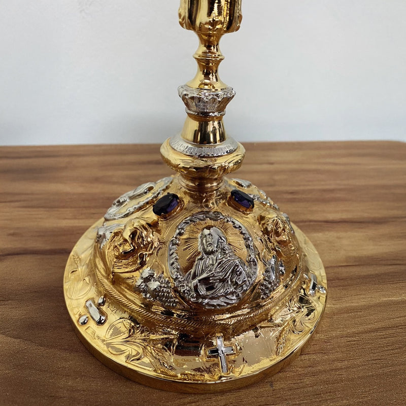 Cálice Nazareth em banho misto de ouro e níquel
