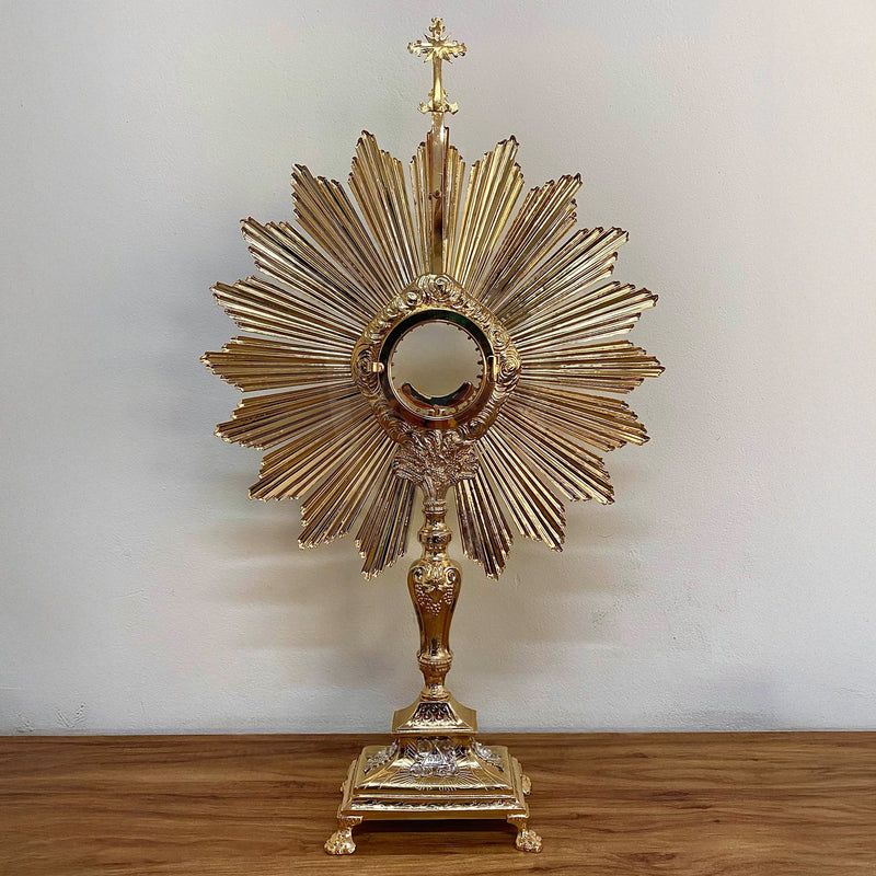 Ostensório Cordeiro banhado a ouro