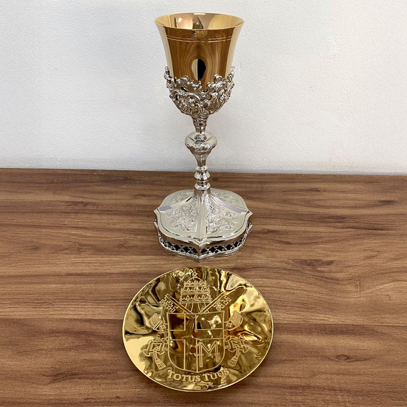 Cálice João Paulo II banhado a níquel