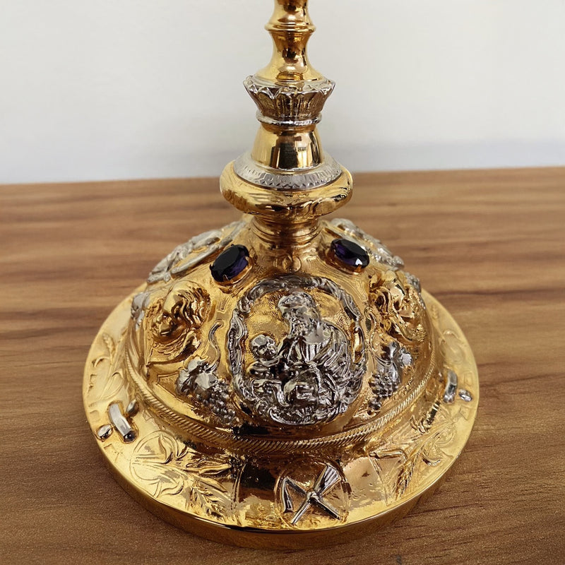 Cálice Nazareth em banho misto de ouro e níquel