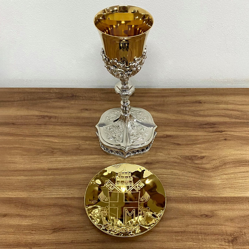 Cálice João Paulo II banhado a níquel