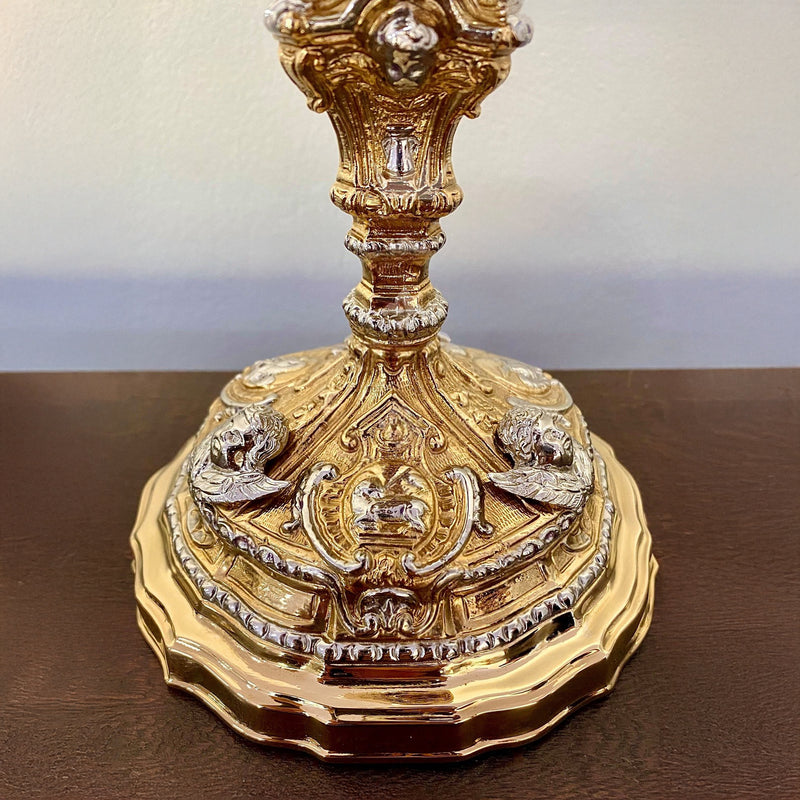 Cálice Passio Christi em banho misto de ouro e níquel