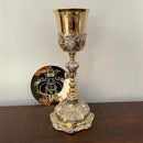 Cálice Barroco em banho misto de ouro e níquel